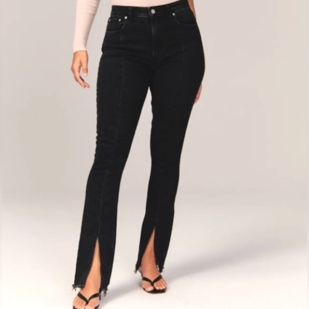 Abercrombie & Fitch The Skinny High Rise w/ front split seam